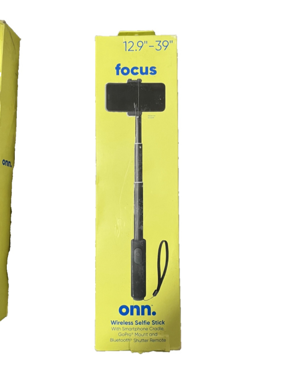 Focus Wireless Selfie Stick 12.9" to 39" w/Smartphone Cradle Black Open Box